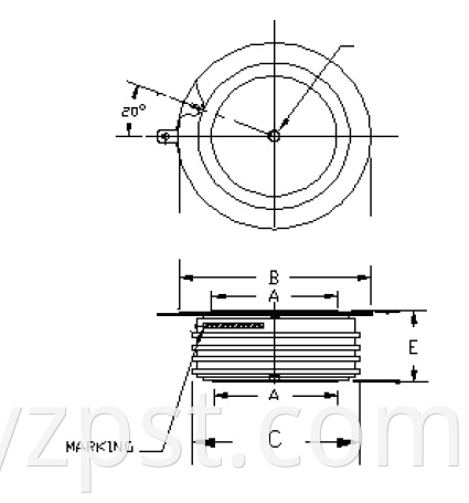 4000A 2500V KK4000 Thyristors Phase Control